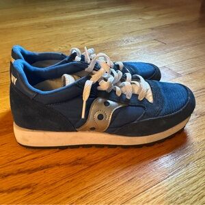 Saucony Navy and White Athletic Shoes